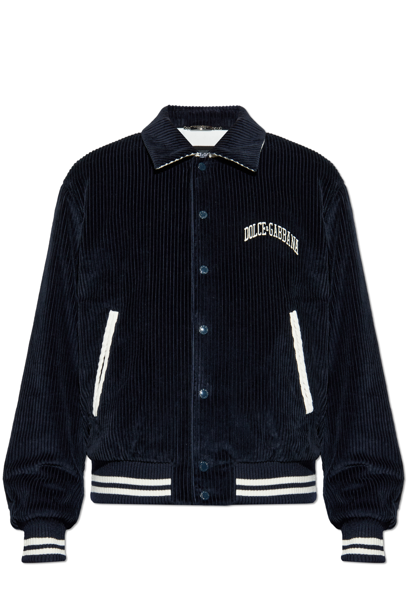 Dolce & Gabbana Corduroy jacket with embroidered logo | Men's | Vitkac